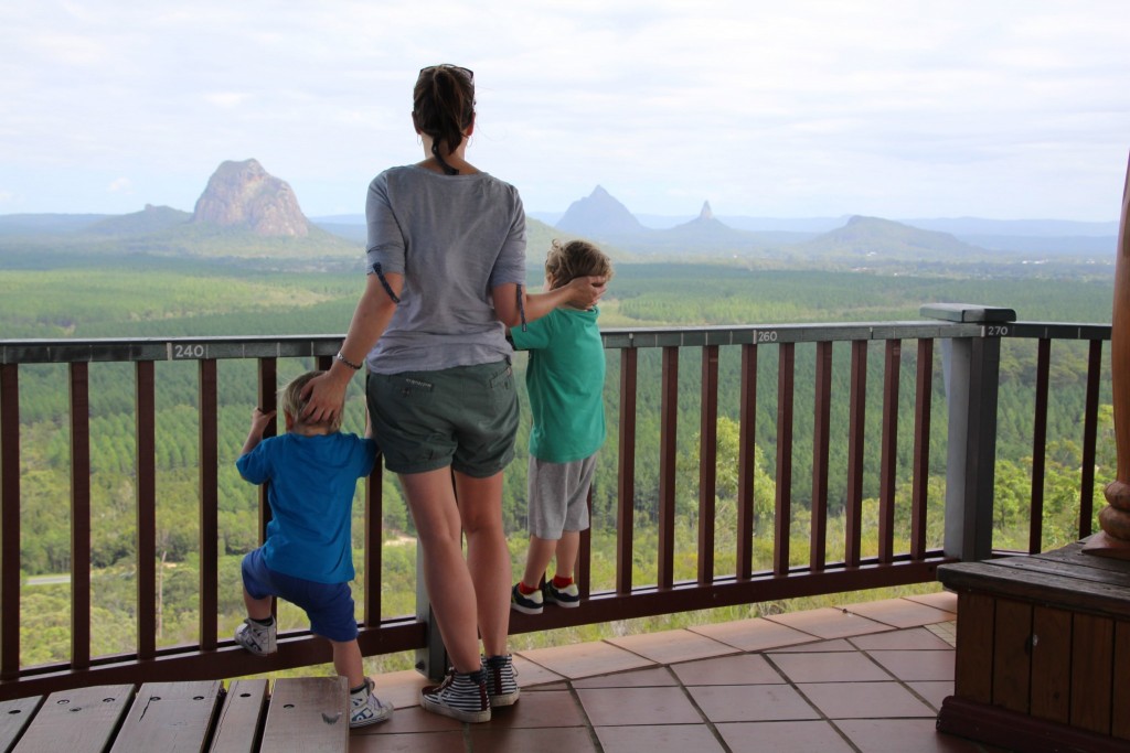 gezin op vakantie naar Australië