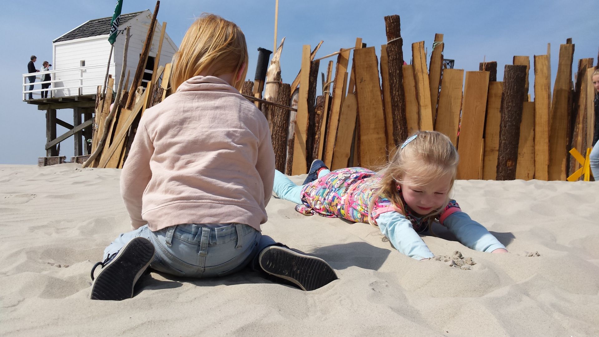 strand Vlieland met kids