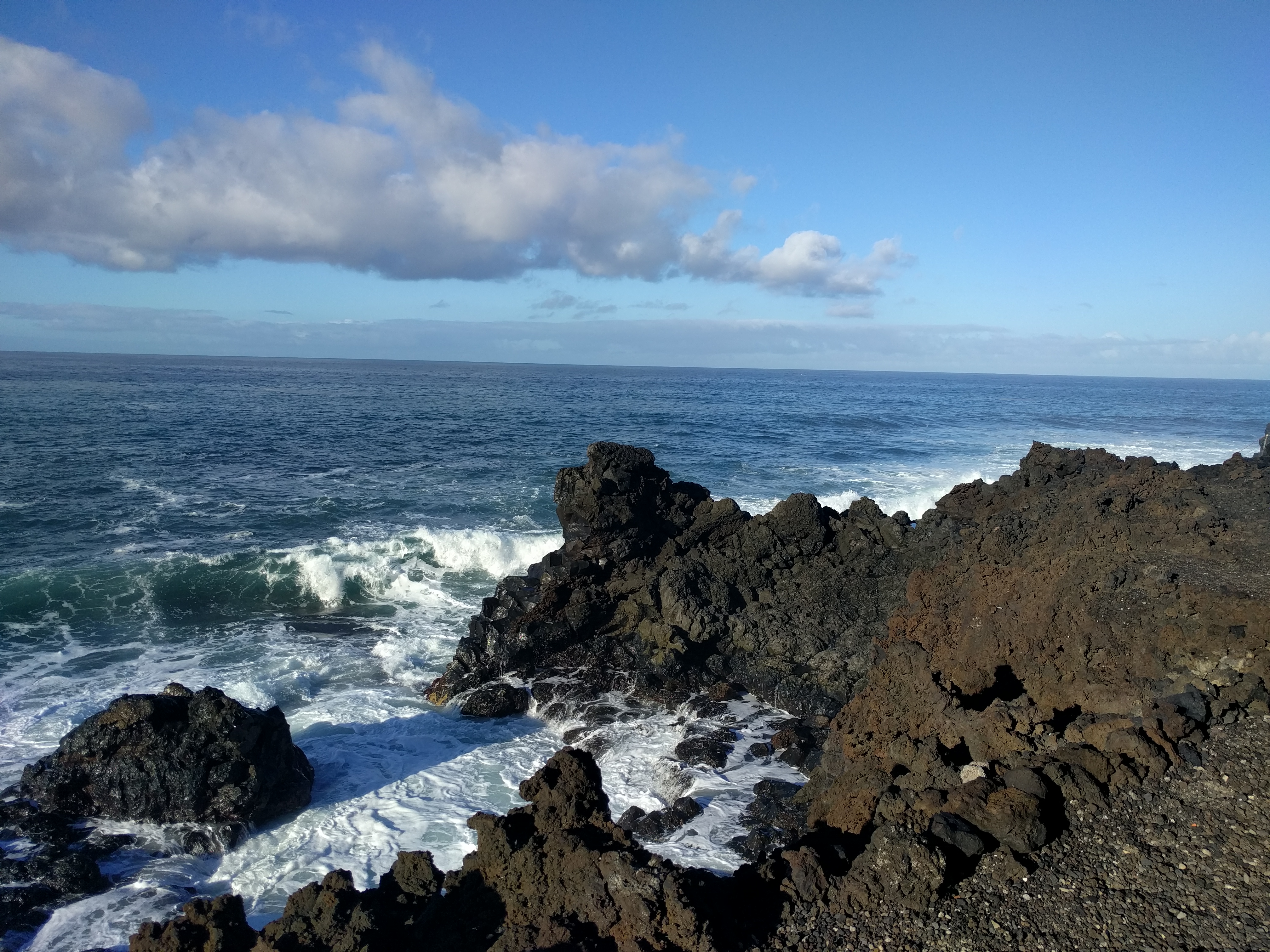 Uitzicht vanaf appartement La Palma