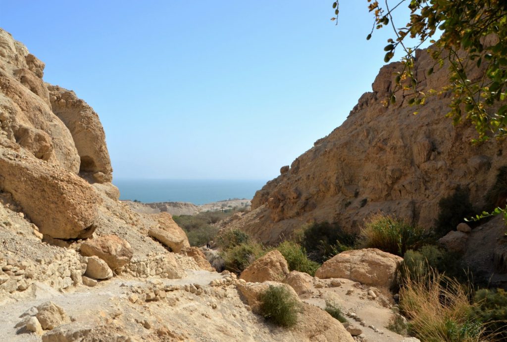 Uitzicht op de Dode Zee 