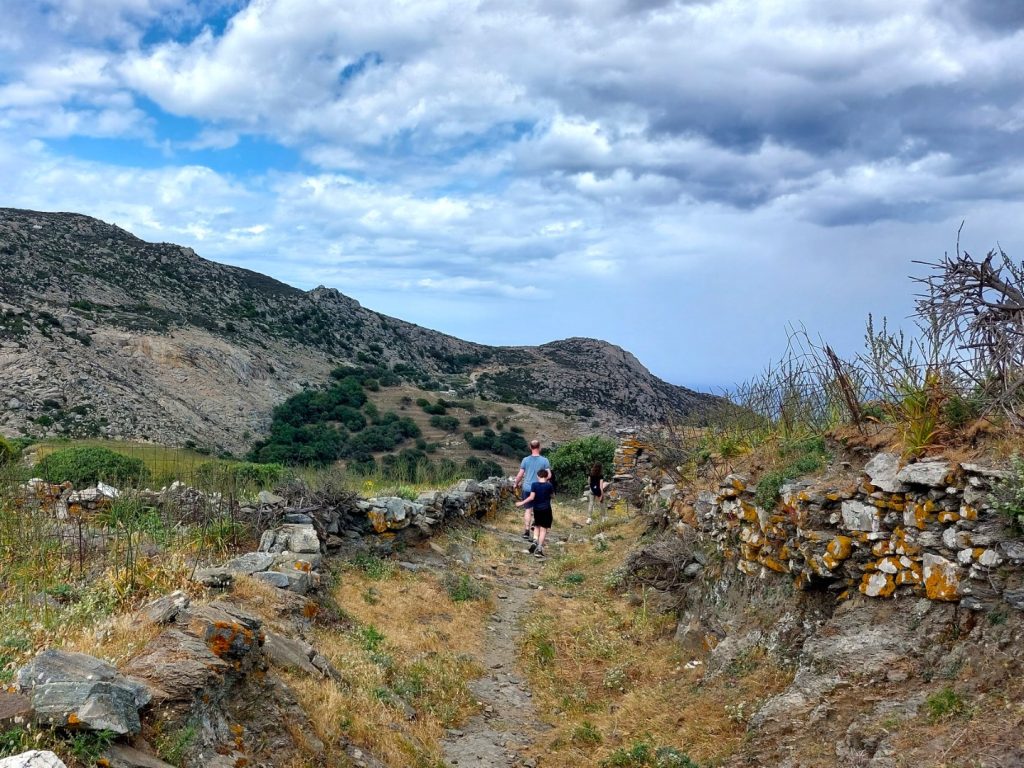 wandelen Tinos met kinderen